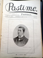 Pastime with which is incorporated Football No. 622 Vol. XX1V April 24 1895 FA Cup Match report  Aston Villa 1 v West Bromwich  Albion 0